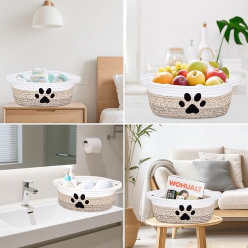 Small Woven Dog Toy Basket - Image 7