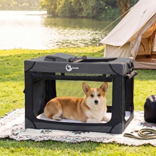 Portable Collapsible Soft Dog Crate by Cozila