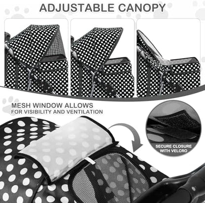 MoNiBloom Pet Stroller for Small/Medium Dogs and Cats - Image 4