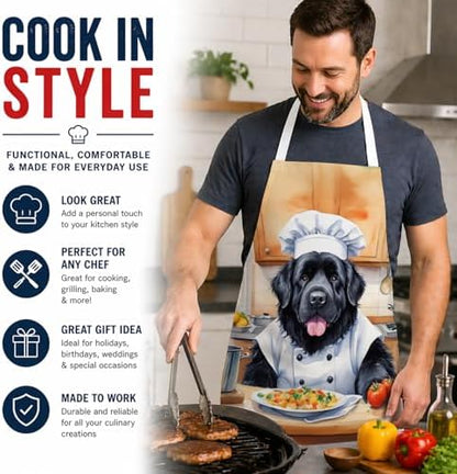 Caroline's Treasures Newfoundland The Chef Apron Cooking Kitchen Server Baking - Image 2