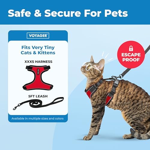 Voyager Escape-Proof Step-in Cat Harness & Leash - Image 2