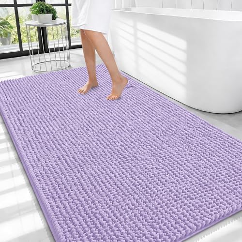 OLANLY Thick Chenille Large Bathroom Rugs Mats 44x32 by OLANLY