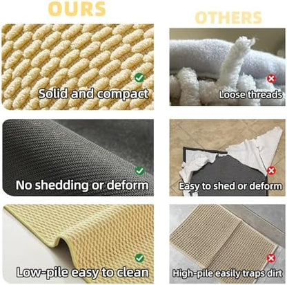 TYUU Bathroom Runner Rug, Long Bath Mat Washable Thin Quick Dry Low Pile - Image 6