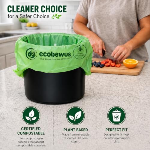 Certified Compostable Pet Waste Disposal Bag Plant-Based Cat Litter Poop Waste - Image 4