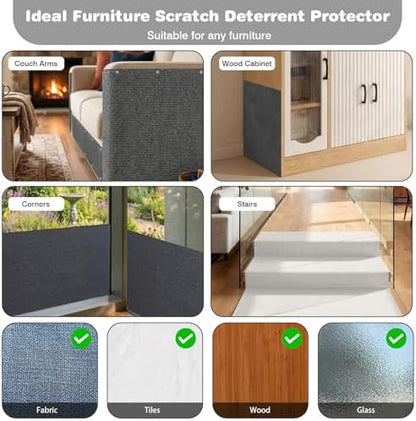 Cat Scratch Furniture Protector: 78.7"x15.8" High Self-Adhesive - Image 6