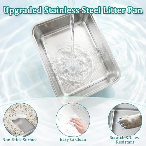 Stainless Steel Enclosed Litter Box - Image 5