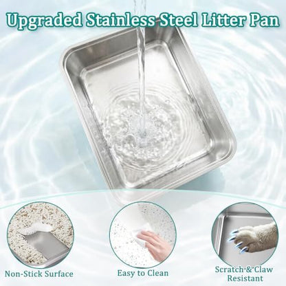 Stainless Steel Enclosed Litter Box - Image 5