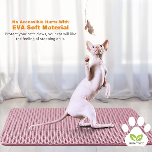 Cat Litter Mat 18"x24", Double Layer EVA litterbox Mat - Image 6