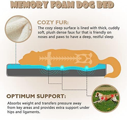 WATANIYA PET Memory Foam Medium Dog Bed, Cooling Dog Beds - Image 2