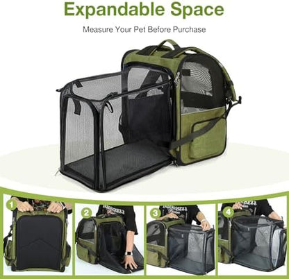 Large Cat Backpack Carrier Expandable Pet Carrier Backpack - Image 4