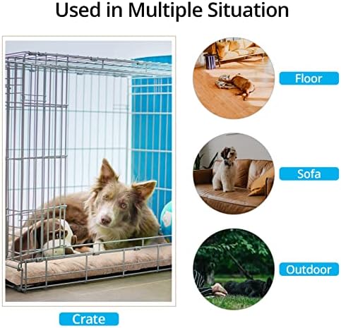 Dog Crate Pad Washable Dog Bed for Crate Large Cozy Mat 42-Inch Cream - Image 3