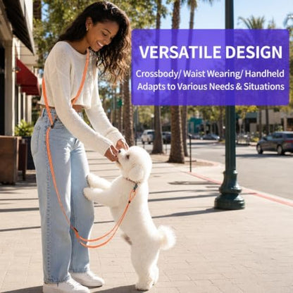 Kazazoo Hands-Free Dog Leash Adjustable Length 5-8 Ft, Waist - Image 2
