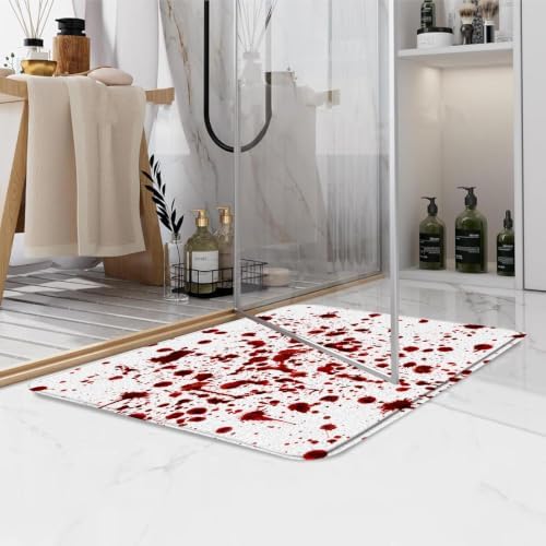 Blood Halloween Bath Mat Horror Red Splash Ghost Bloody Spooky Scary Zombie - Image 6
