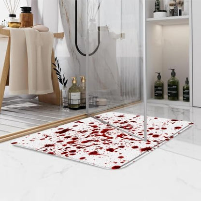 Blood Halloween Bath Mat Horror Red Splash Ghost Bloody Spooky Scary Zombie - Image 6