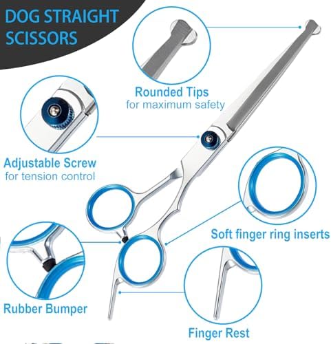 5 in 1 Premium Dog Grooming Scissors, Professional Dog Scissors - Image 3