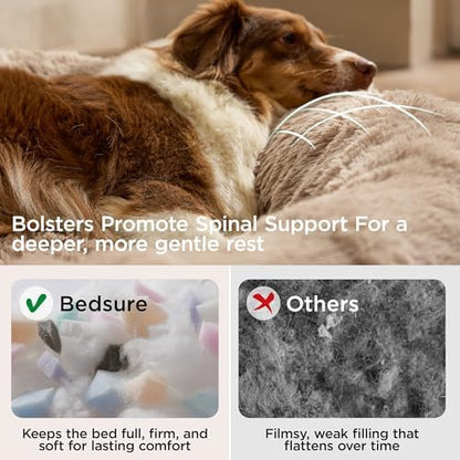 Bedsure SupportMax® Calming Dog Beds Large Sized Dog Washable Pet Bed - Image 3