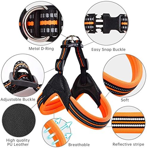 Dog Harness No Pull Ultra Soft Breathable Padded Pet Harness 2 Adjustable Botton - Image 2