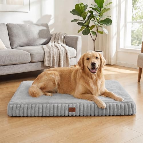 Orthopedic Dog Bed for XXL Dog, Waterproof Washable Pet Bed for Crate by DOPEDIO