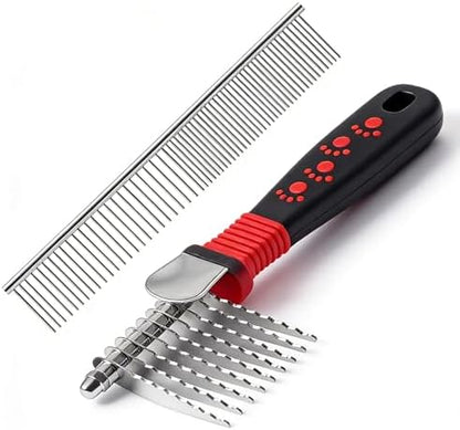 QUMY Dog Comb Kit-Dematting Rake Comb by QUMY