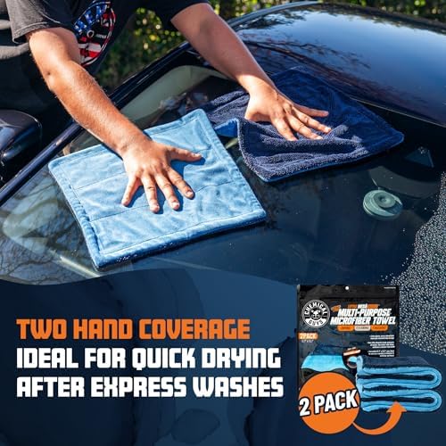 Chemical Guys, Little Megalodon Multi-Purpose Microfiber Towels, 2 Pack - Image 5