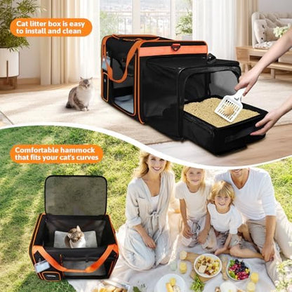Petskd Side Expandable Extra Large Cat Carrier - Image 5
