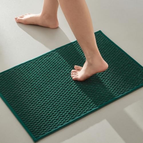TYUU Bathroom Rugs Non Slip Washable, Super Absorbent Thin Bath Mat Small Quick by TYUU