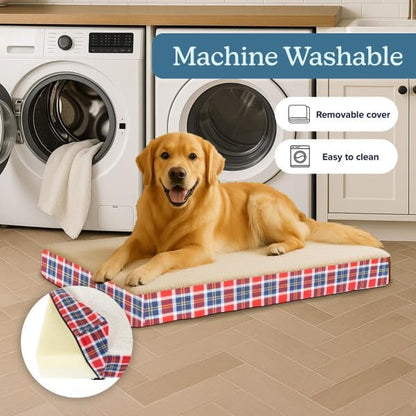 Orthopedic Dog Bed with Memory Foam and Sherpa Top ? Removable, Machine - Image 3