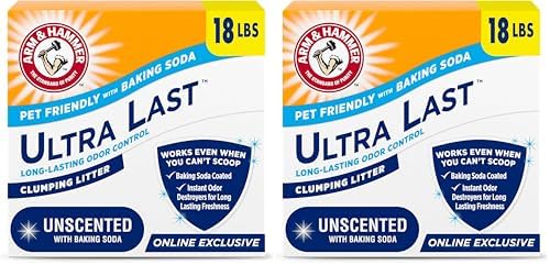 ARM & Hammer Ultra Last Clumping Cat Litter Unscented MultiCat 18 Lbs. Pet by ARMHAMMER