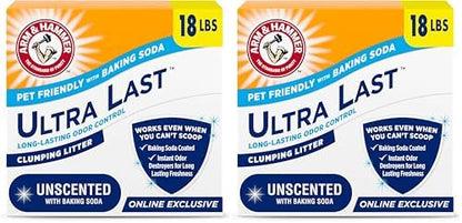 ARM & Hammer Ultra Last Clumping Cat Litter Unscented MultiCat 18 Lbs. Pet by ARMHAMMER