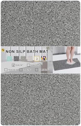 Nonslip Bathtub Mat, Anti Slip Bath Mat 0.6" Extra Thick, Quick Dry Bath Tub by Rzoysia