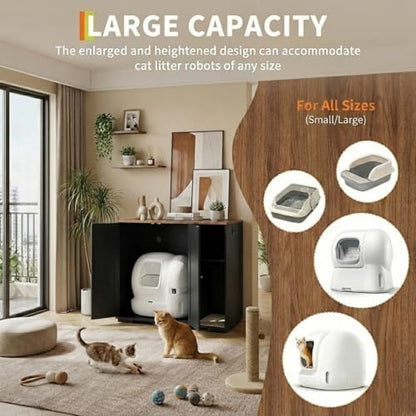 Garvee Cat Litter Box Enclosure, Large Cat House - Image 3