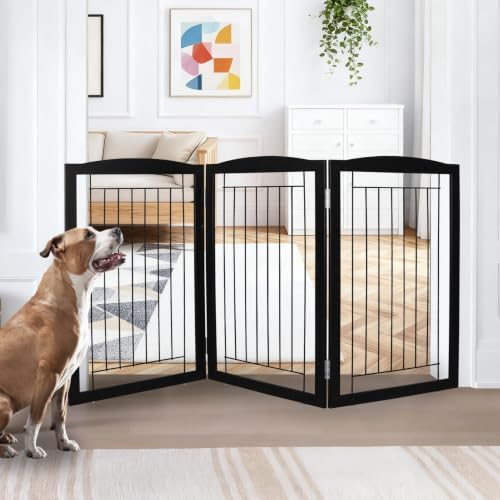 ZJSF Freestanding Foldable Dog Gate by ZJSF