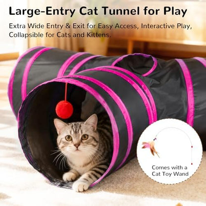 Tempcore Cat Tunnel, 3-Way Collapsible Toy - Image 3