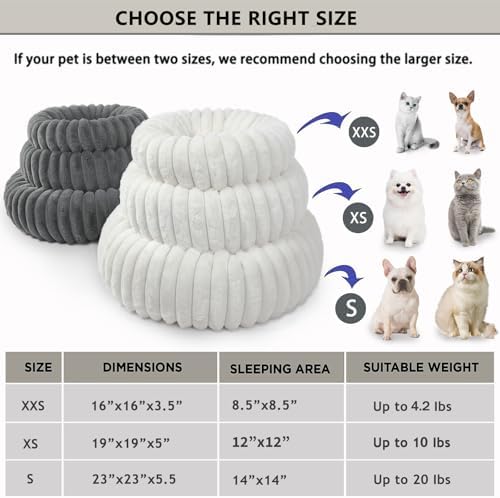Donut Small Dog Bed Washable - Image 4