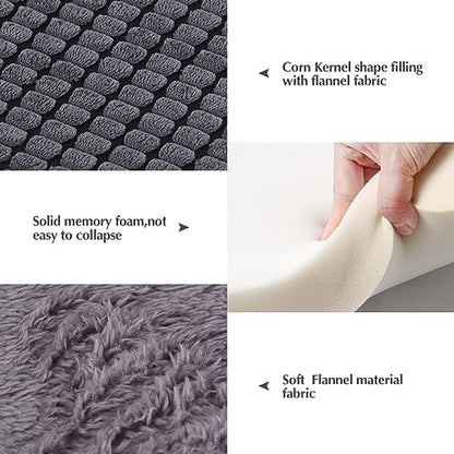 BVAGSS Reversible Dog Crate Pad, Memory Foam Pet Bed Mat, Soft Warm Machine - Image 2