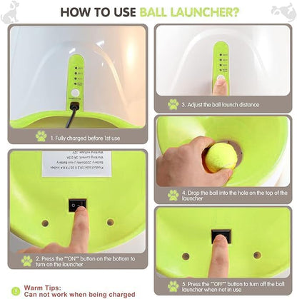 MEKAPLE Automatic Dog Ball Launcher, Dog Ball Thrower Machine - Image 4
