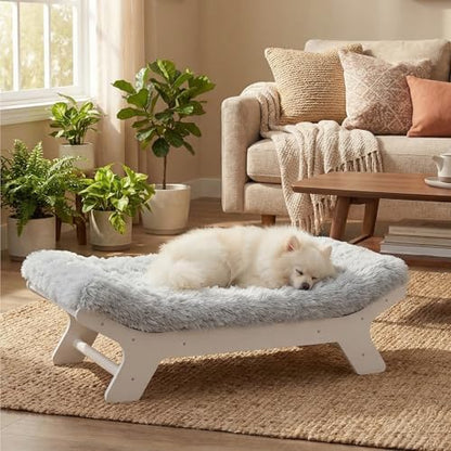 Muihood Elevated Wood Dog Bed Frame by MUIHOOD
