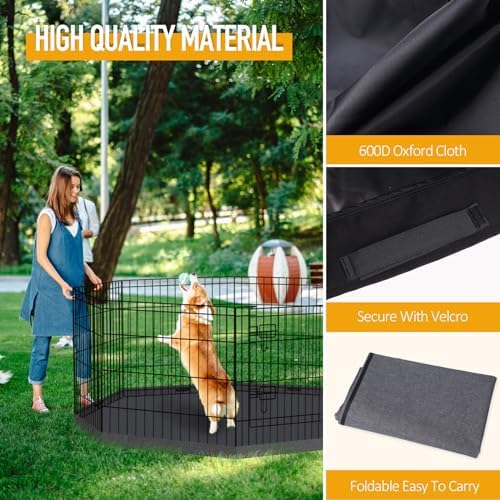 Dog Playpen Bottom Pad, 600D Oxford Waterproof Mat - Image 2