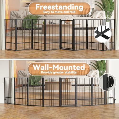 SNUOWU Full Metal Freestanding Dog Gate - Image 6