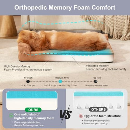 Rainmr Microsuede Dog Bed Orthopedic Washable - Image 4