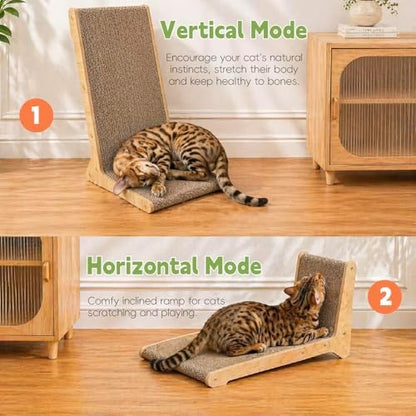 Cat Scratcher, L Shape Cat Scratching Board, 105° Cat Scratch Pad - Image 3