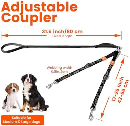 HOWGO Double Dog Leash, Tangle-Free 360 Swivel - Image 6