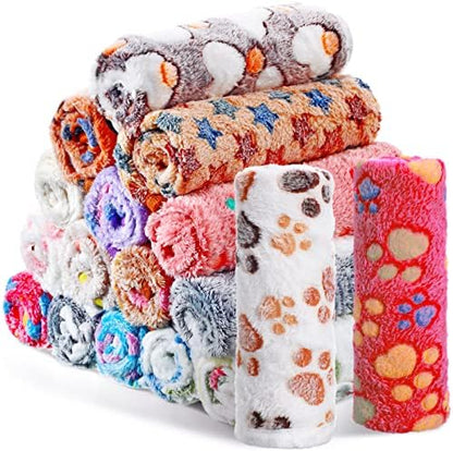Chumia 18 Pcs Fleece Puppy Blanket by Chumia