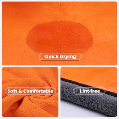 MICOOYO Dog Towels for Drying Dogs 3 Pack, Ultra Absorbent Microfiber Pet Bath - Image 3