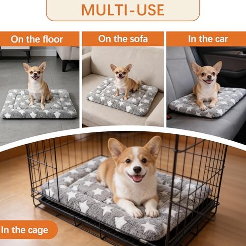 Dog Bed Mat, Reversible Crate Pad, Machine Washable - Image 6