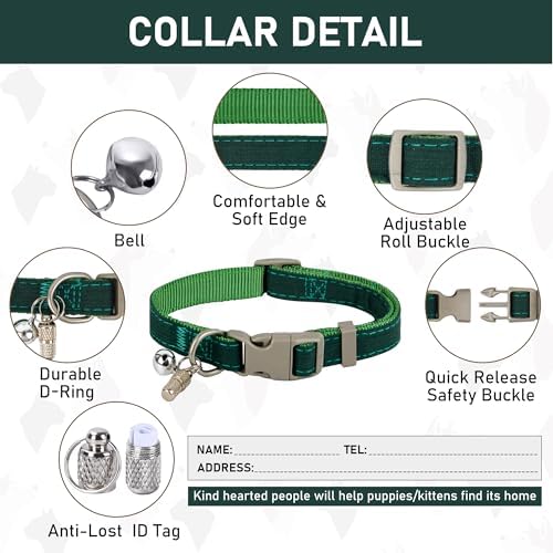 GAMUDA Small Pet Harness Collar and Leash Set, Step in No Chock No Pull Linen - Image 5