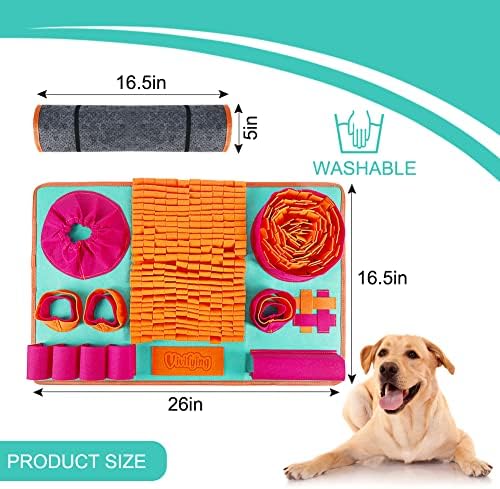 Vivifying Snuffle Mat for Dogs, 26 x 16.5 in Puzzle Feeding Mat - Image 3