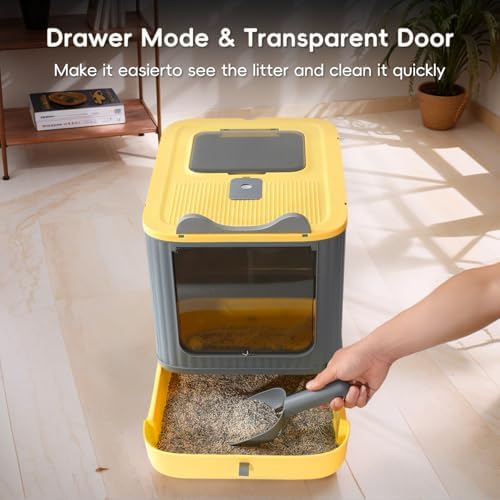 Foldable Enclosed Cat Litter Box - Image 5