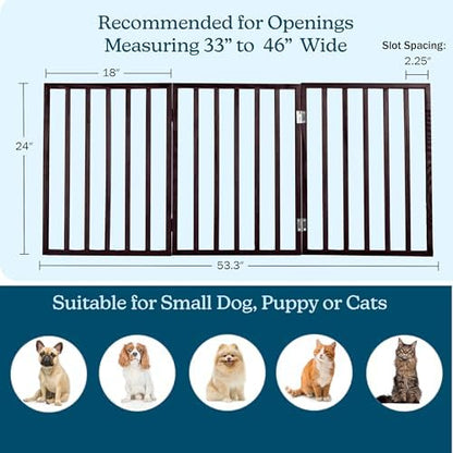 3-Panel Indoor Foldable Dog Fence - Image 2