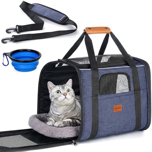 Morpilot Cat Carrier Soft for Large Medium Cats and Puppy up to 20lbs by Morpilot